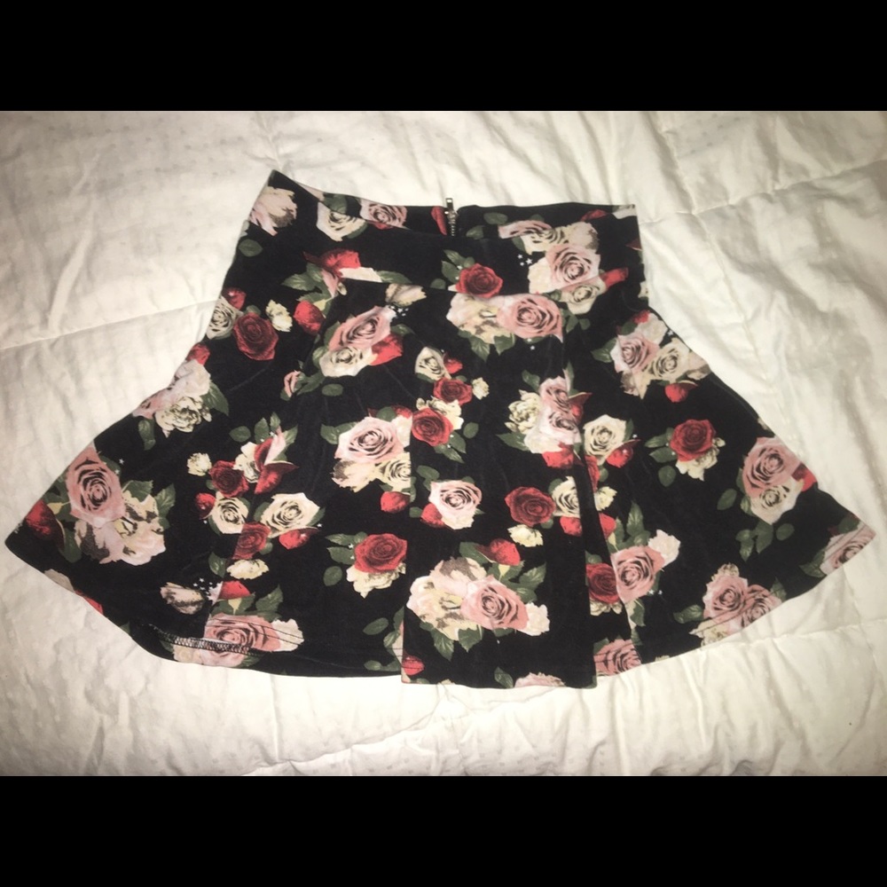 Floral circle skirt